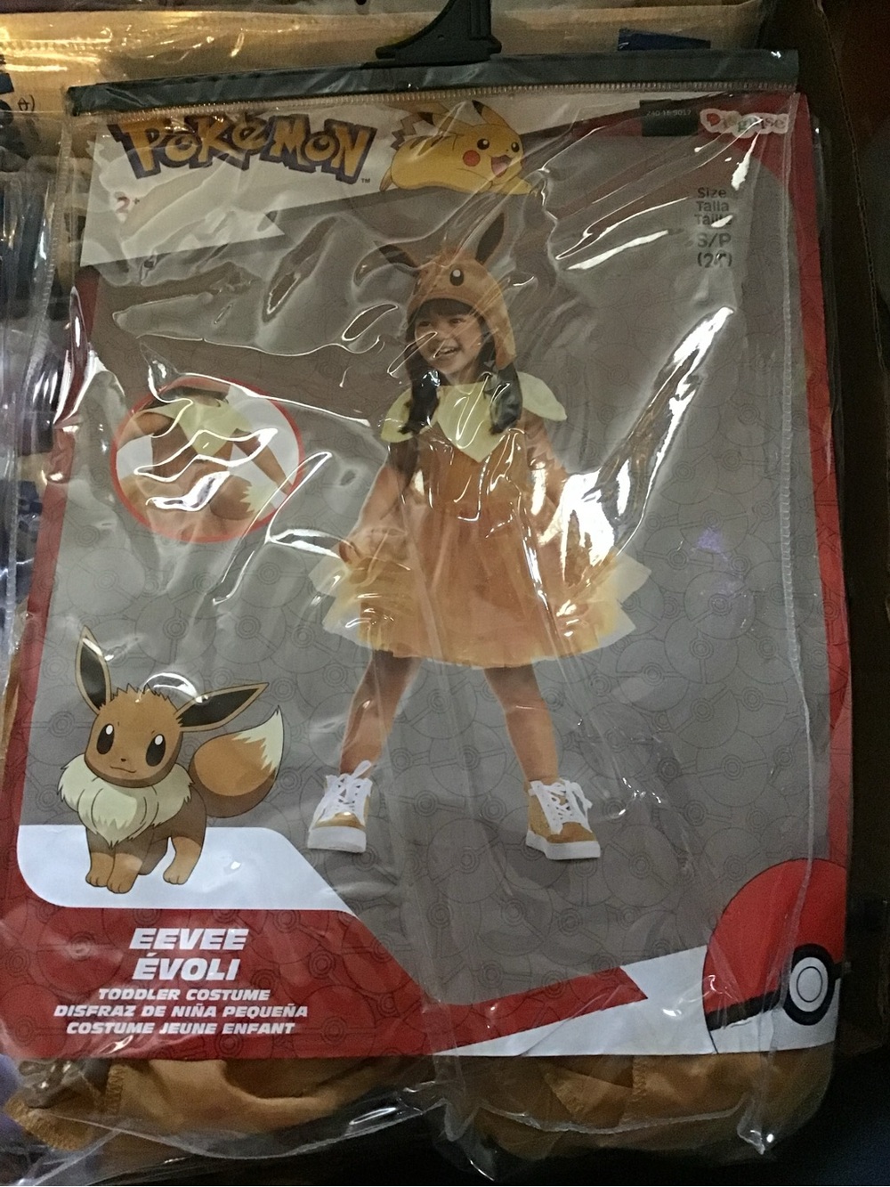 Pokemon Eevee toddler costume size small 2t-New